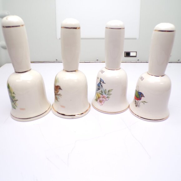 1991=1989=1992=1993 Antique Collectible Porcelain Bells - Picture 2 of 6
